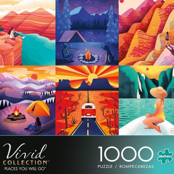'PLACES YOU WILL GO' PUZZLE - 1,000 PIECES - 6 MINI PUZZLES IN ONE - Picture 3 of 13